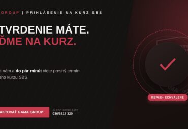 Prihlásenie na kurz SBS po schválení REPAS+, GAMA Group