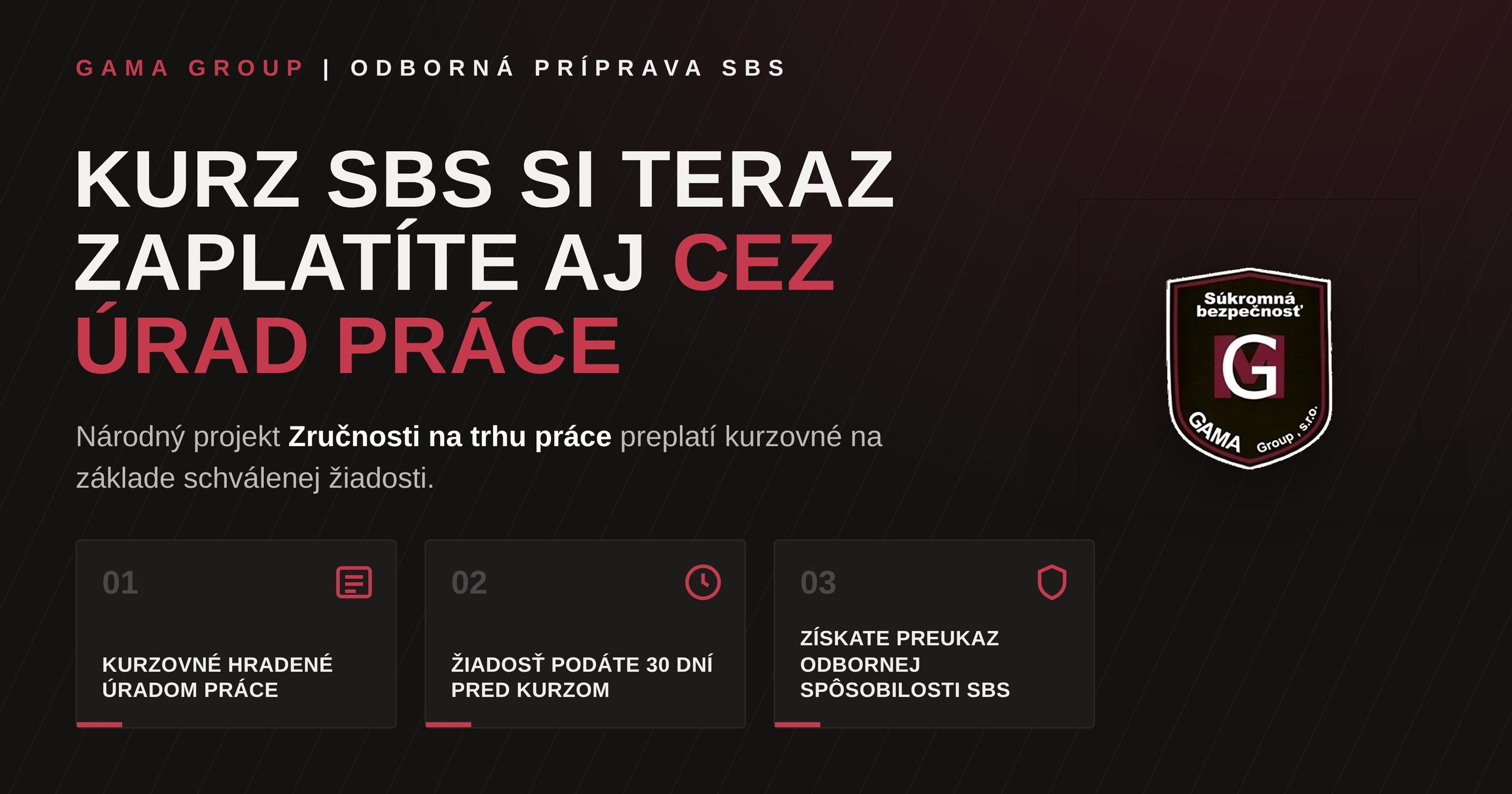 Kurz SBS si teraz môžete zaplatiť aj cez úrad práce